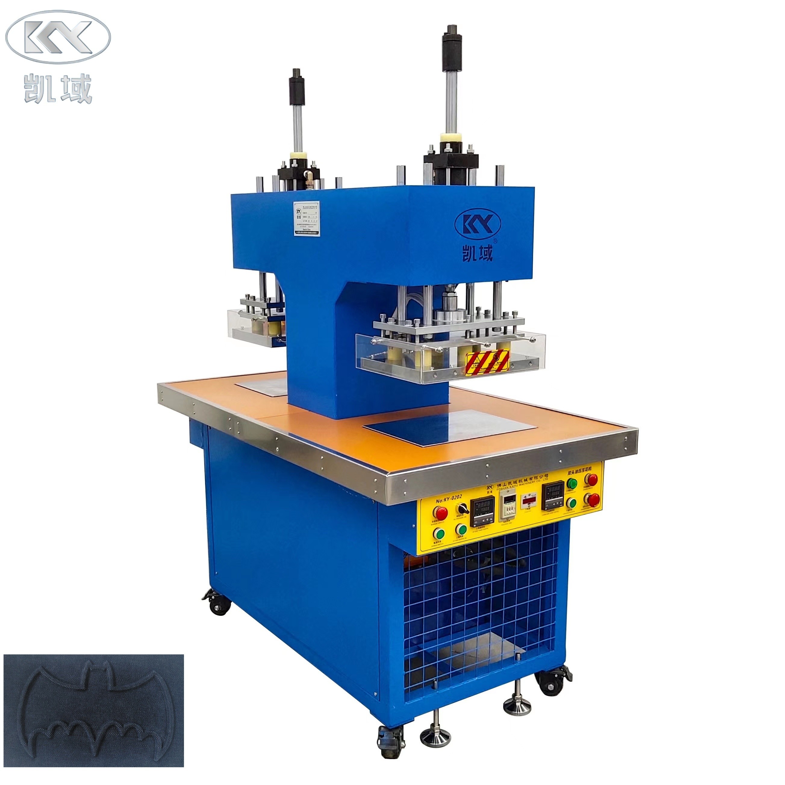 KY-0202 Metal Blue Silicone Embossing Machine