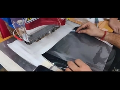 टी-शर्ट वस्त्र एम्बॉसिंग मशीन 5kw पीवीसी अर्ध स्वचालित